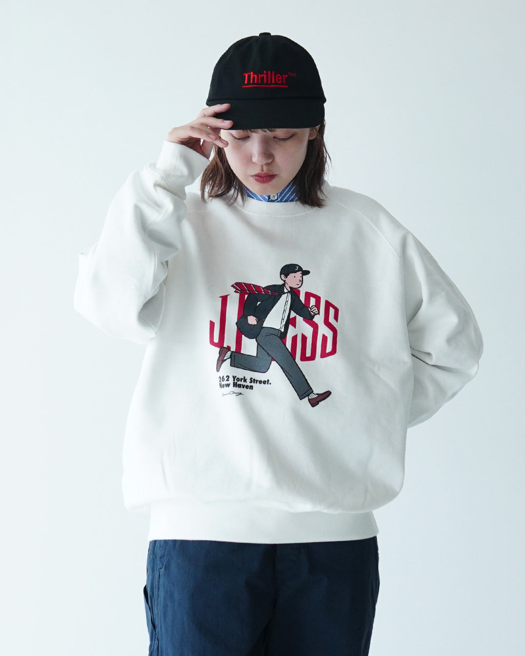 J.PRESS ORIGINALS ジェイプレス オリジナルズ ジェイプレス ボーイズ ラグラン スウェット シャツ J.PRESS BOY'S RAGLAN SWEATSHIRT トレーナー ロゴ プリント  KKOACW0091【送料無料】