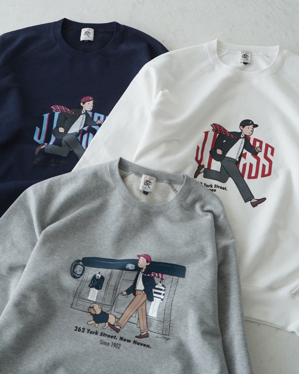 【SALE！30%OFF】J.PRESS ORIGINALS ジェイプレス オリジナルズ ジェイプレス ボーイズ ラグラン スウェット シャツ J.PRESS BOY'S RAGLAN SWEATSHIRT トレーナー ロゴ プリント  KKOACW0091【送料無料】