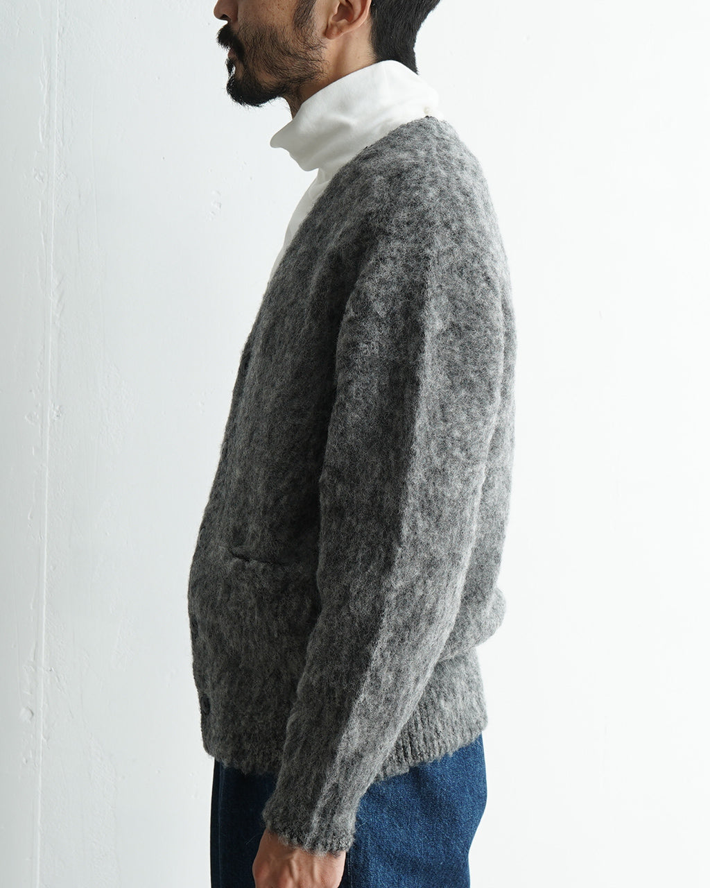 【SALE！50%OFF】J.PRESS ORIGINALS ジェイプレス オリジナルズ サドル カーディガン SADLE CARDIGAN シェットランドウール シャギードッグ コラボ KROACW0052【送料無料】