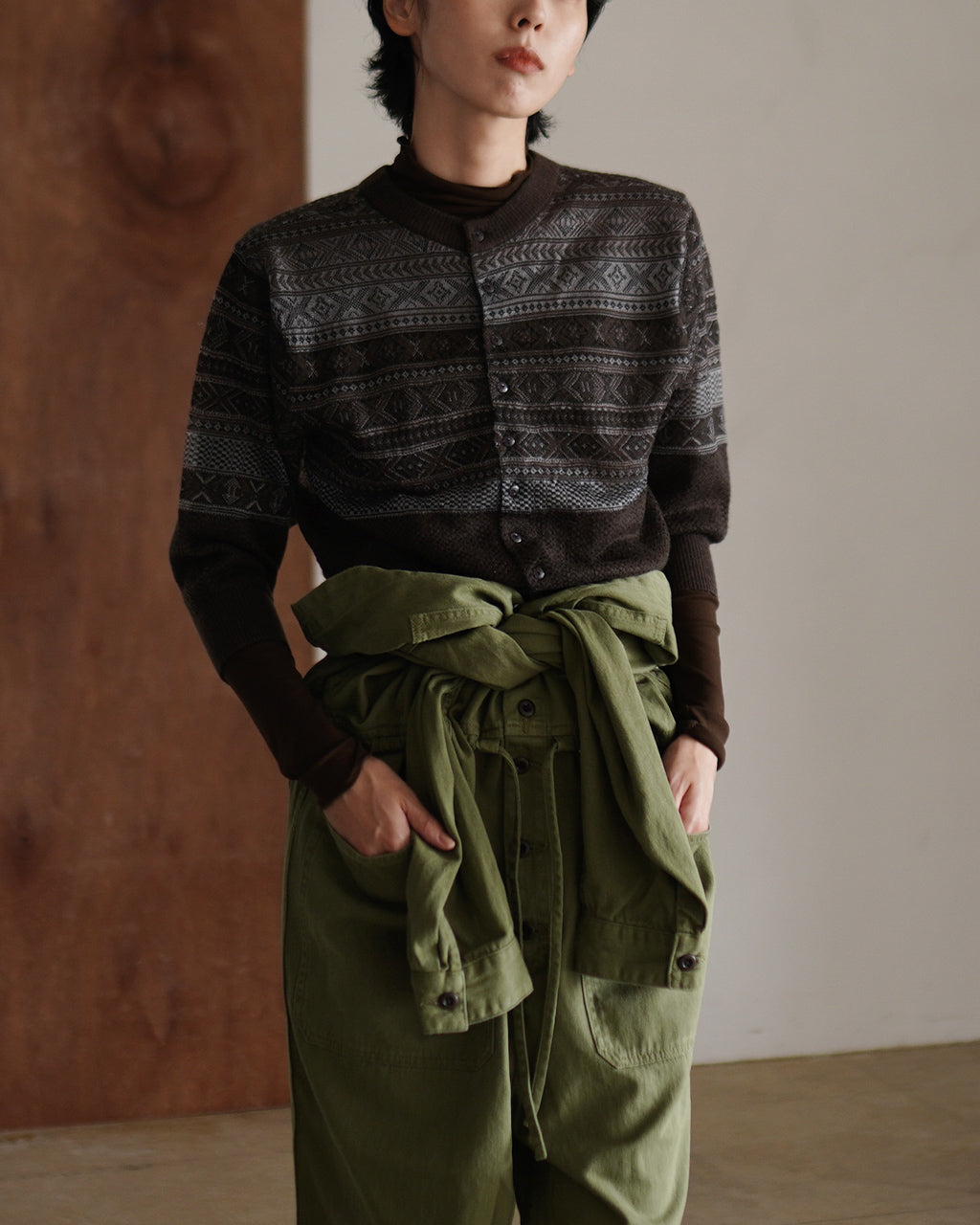 Fair Isle Cardigan 25AW-15-N