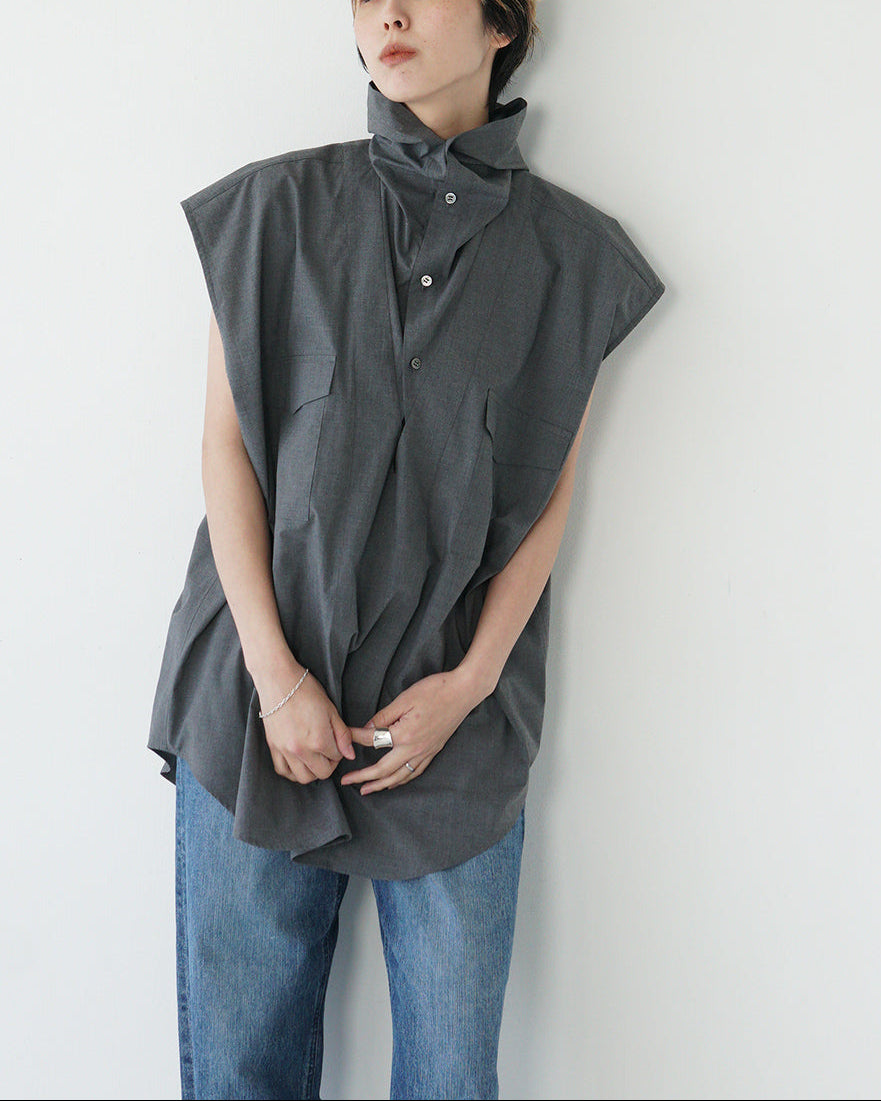フード ノースリーブ シャツ 25SS-5-J [ archive sale ]