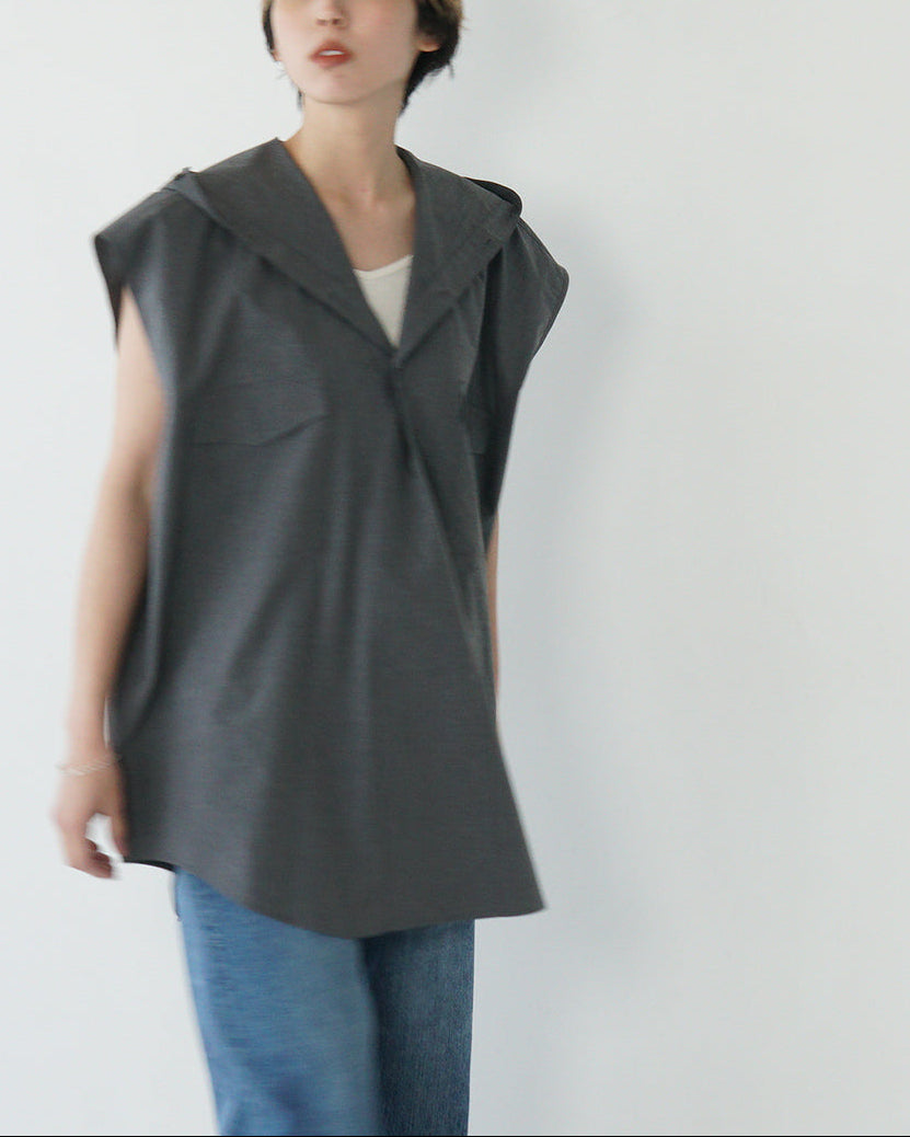 | outlet | フード ノースリーブ シャツ 25SS-5-J