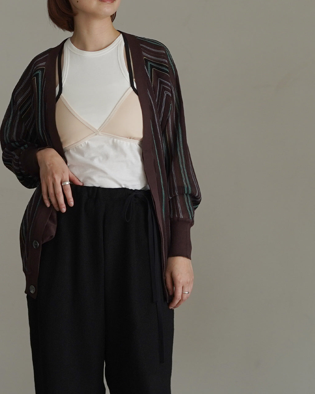 ストライプカーディガン 26SS-16-N