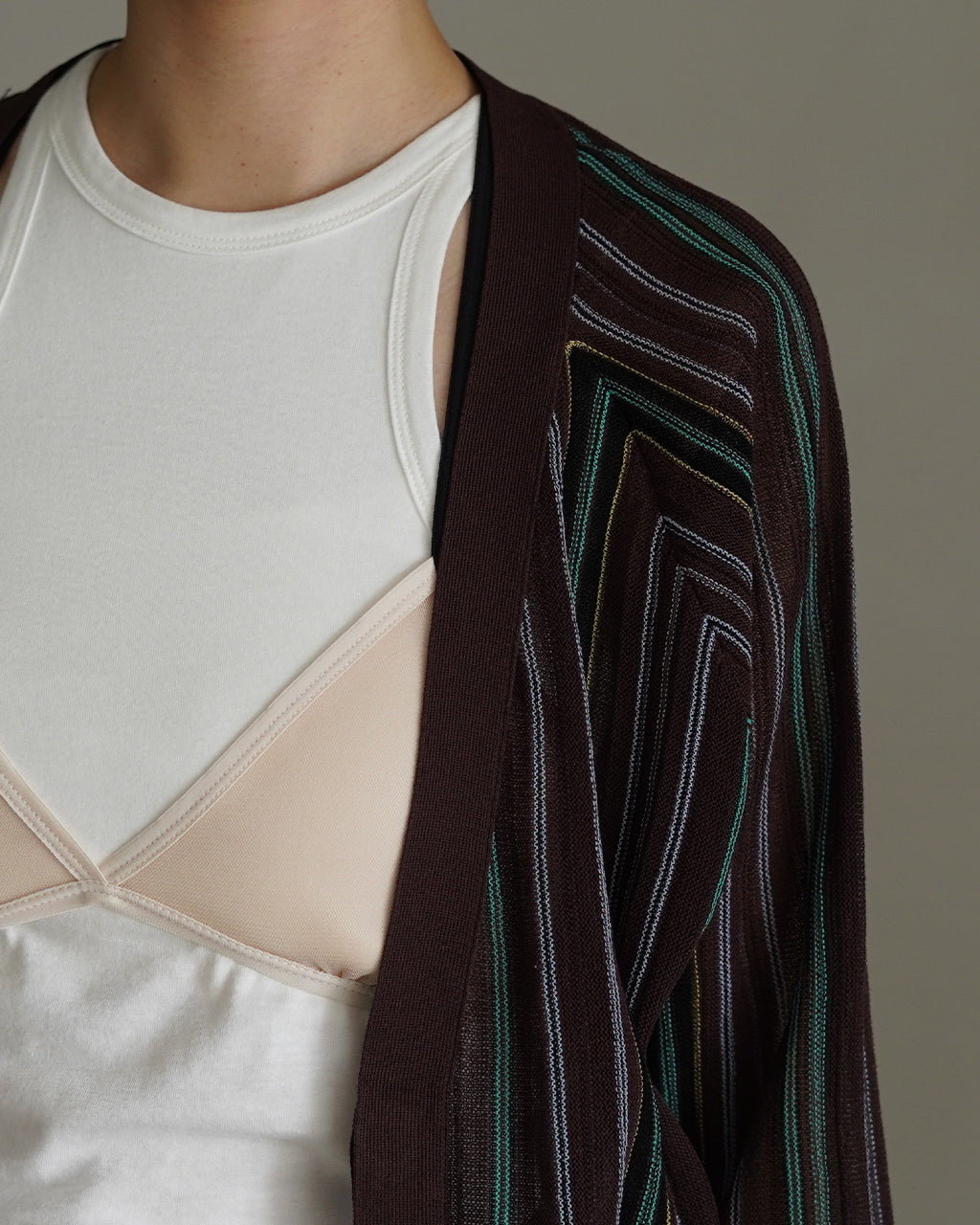 ストライプカーディガン 26SS-16-N