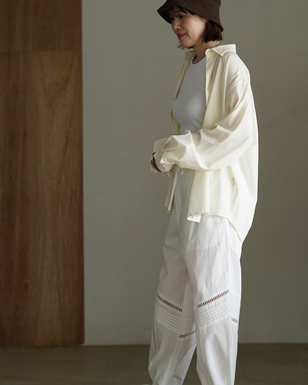 JUN MIKAMI ジュンミカミ カットラッフルパンツ レディース 26SS-7-J