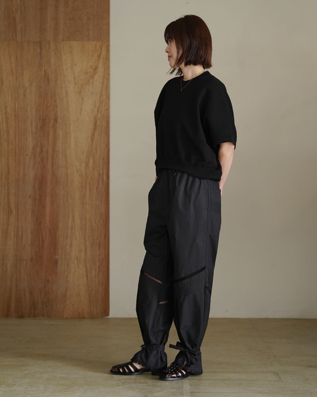 JUN MIKAMI ジュンミカミ カットラッフルパンツ レディース 26SS-7-J