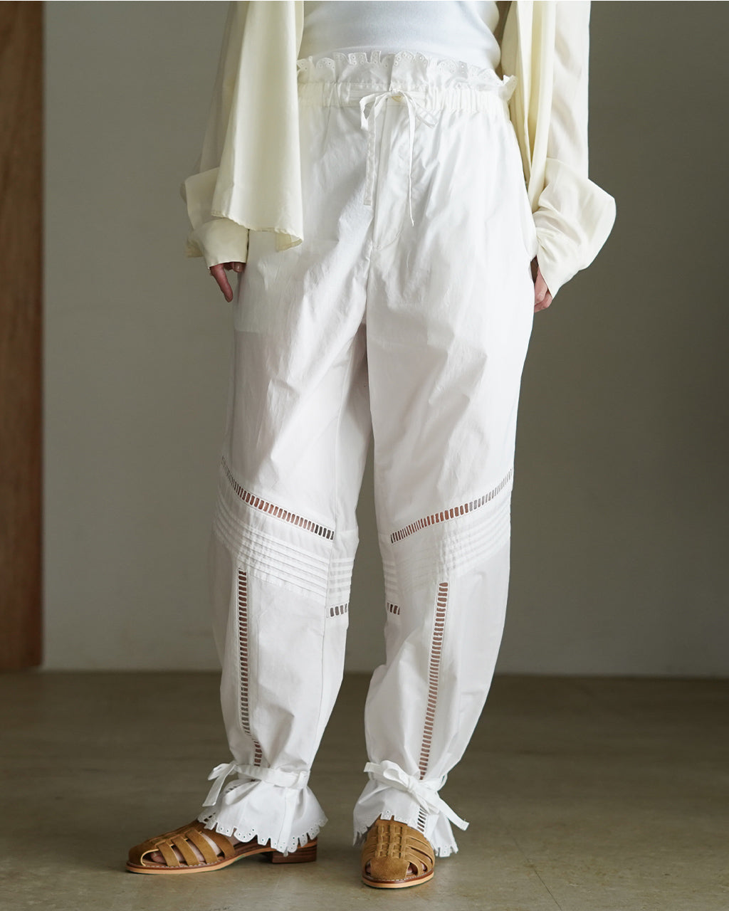 JUN MIKAMI ジュンミカミ カットラッフルパンツ レディース 26SS-7-J