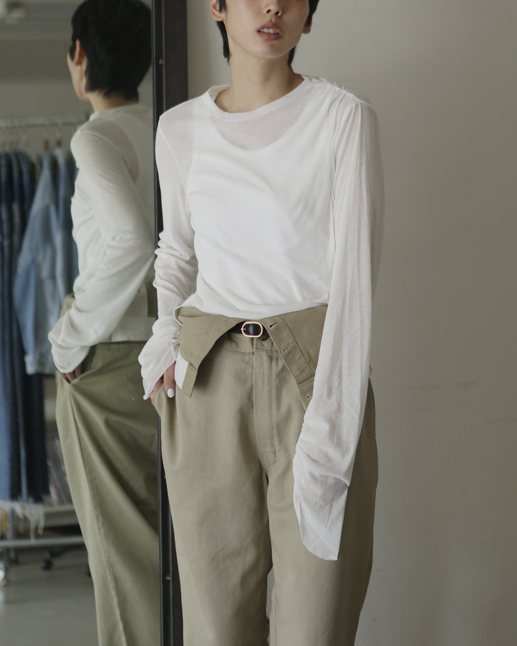 JUN MIKAMI Drape Long Sleeve JM-25AW-30-S