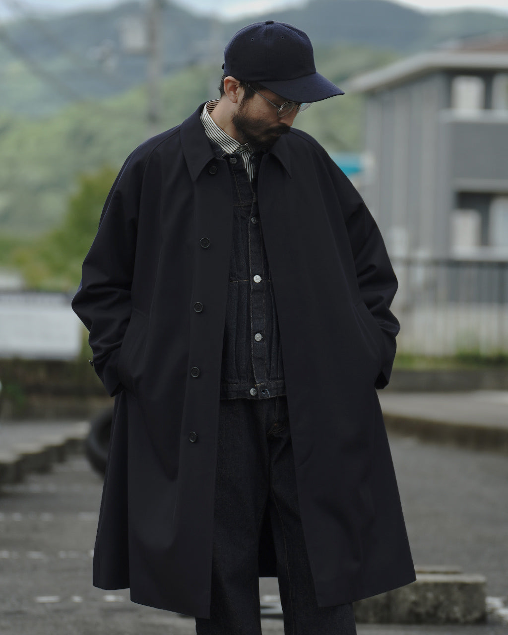 【先行予約：2024年10月上旬頃入荷予定】KAPTAIN SUNSHINE キャプテンサンシャイン ウォーカーコート Walker Coat  ステンカラー Aライン コート KS23FCO06【送料無料】【クーポン対象外】