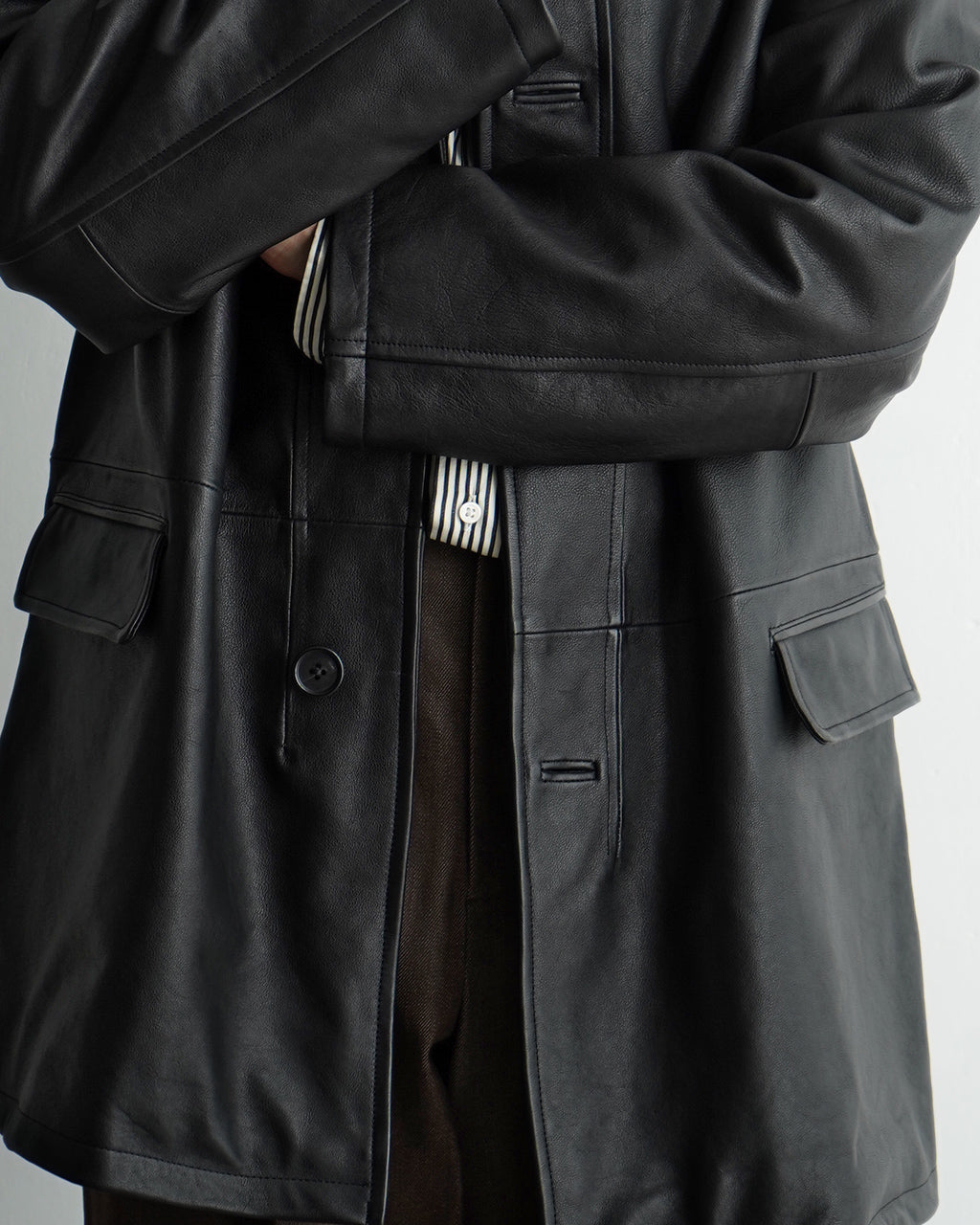 【SALE！20%OFF】KAPTAIN SUNSHINE キャプテンサンシャイン レザーコート 本革 ハンターコート HUNTER COAT KS24FCO05J【送料無料】