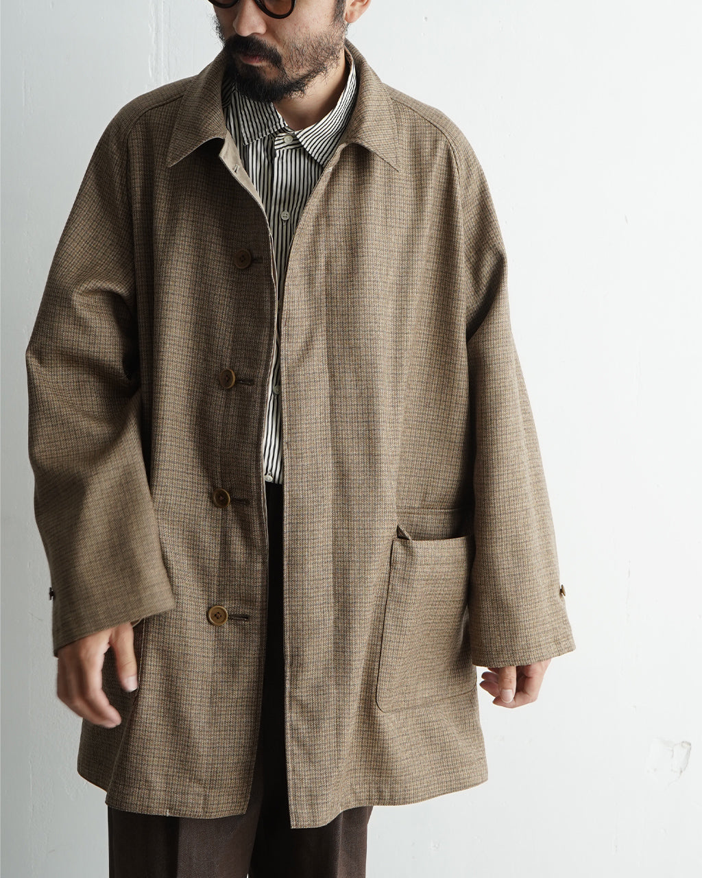 【SALE！20%OFF】KAPTAIN SUNSHINE キャプテンサンシャイン ショートコート リバーシブル ウォーカーコート アウター Reversible Short Walker Coat KS24FCO11 【送料無料】