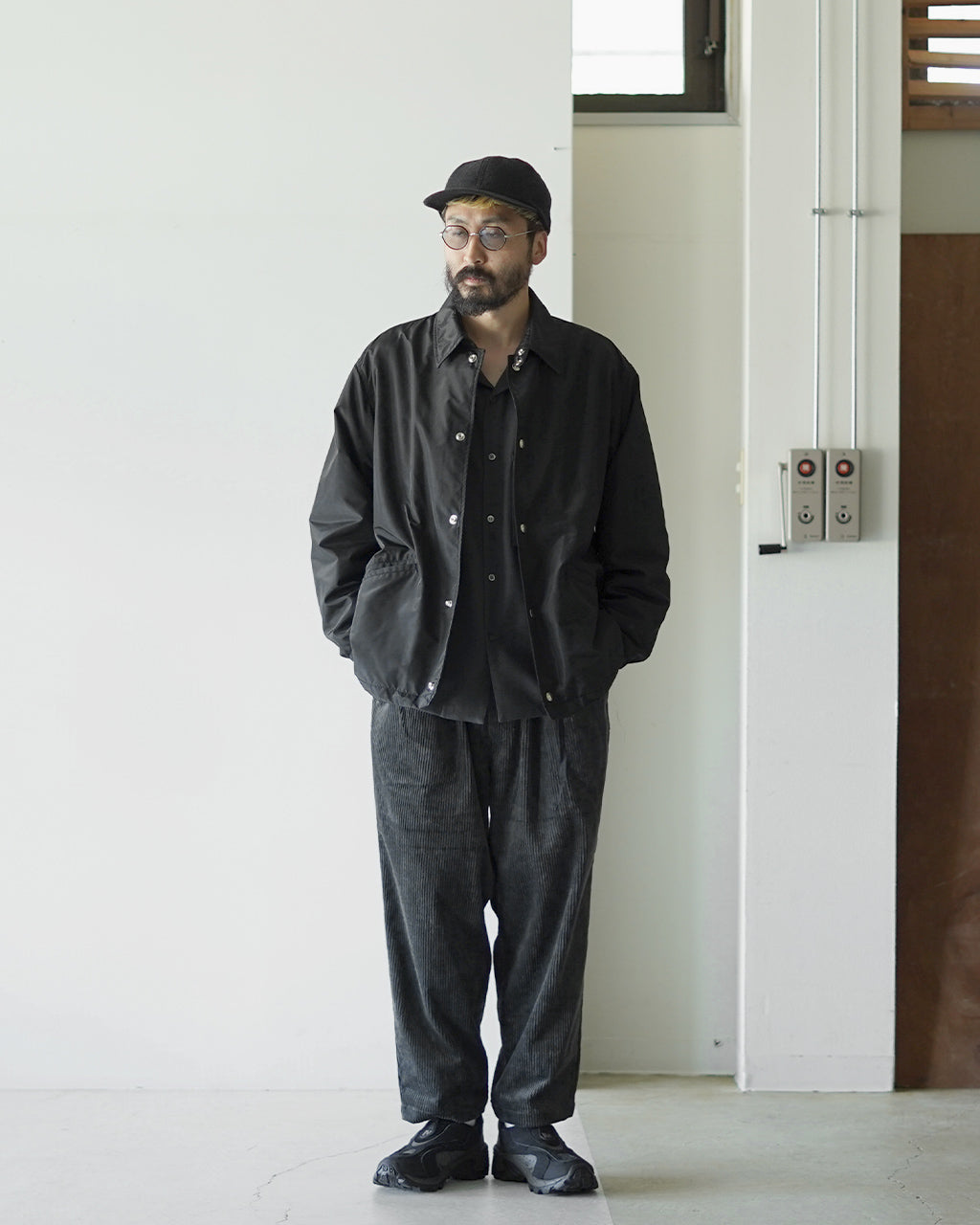 Kaptain Sunshine キャプテンサンシャイン シルク ポリエステル コーチ