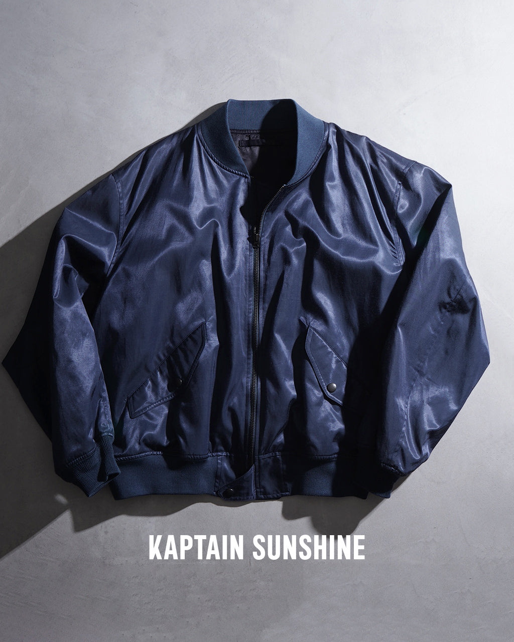 KAPTAIN SUNSHINE キャプテンサンシャイン フライトジャケット USA Cotton Satin Flight Jacket USAコットン サテン ブルゾン KS25SJK13【送料無料】