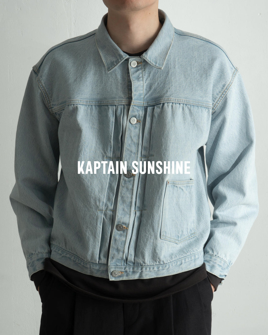 KAPTAIN SUNSHINE キャプテンサンシャイン デニム トラッカー 1ポケット ジャケット Denim Tracker 1P Jacket ライトアウター Gジャン KS25SJK28【クーポン対象外】【送料無料】