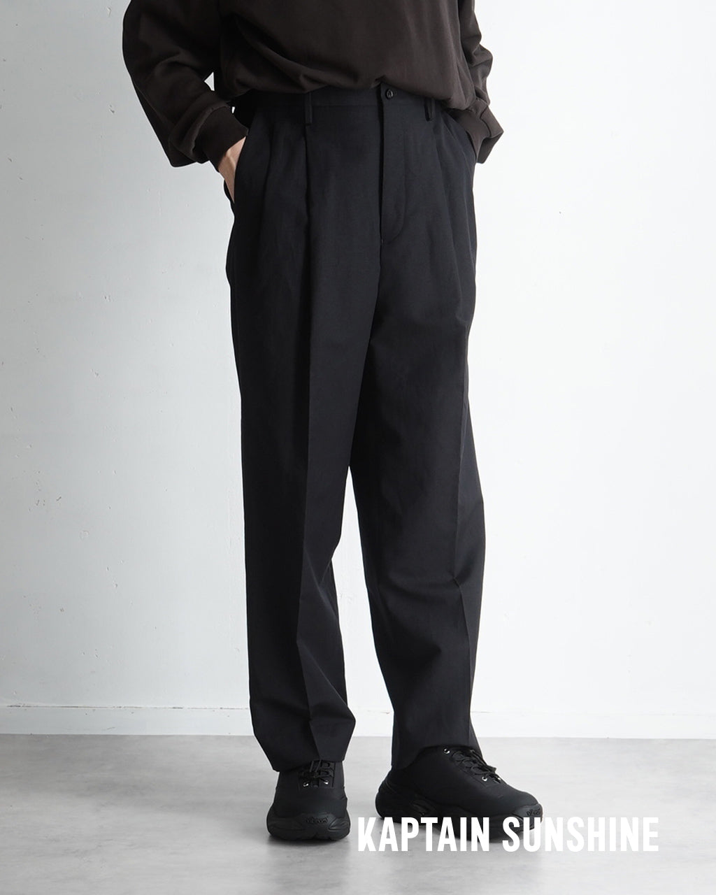 KAPTAIN SUNSHINE キャプテンサンシャイン シューカット スラックス Shoecut Slacks パンツ トラウザー サマーウール リラックス  KS25SPT06 【送料無料】