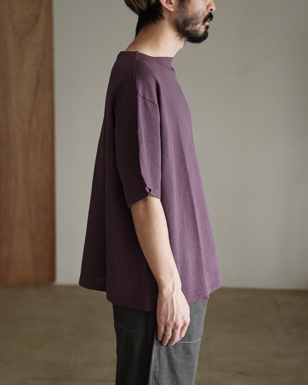 Washi Tenjiku Boatneck Half-sleeve Tee KS26SCS14