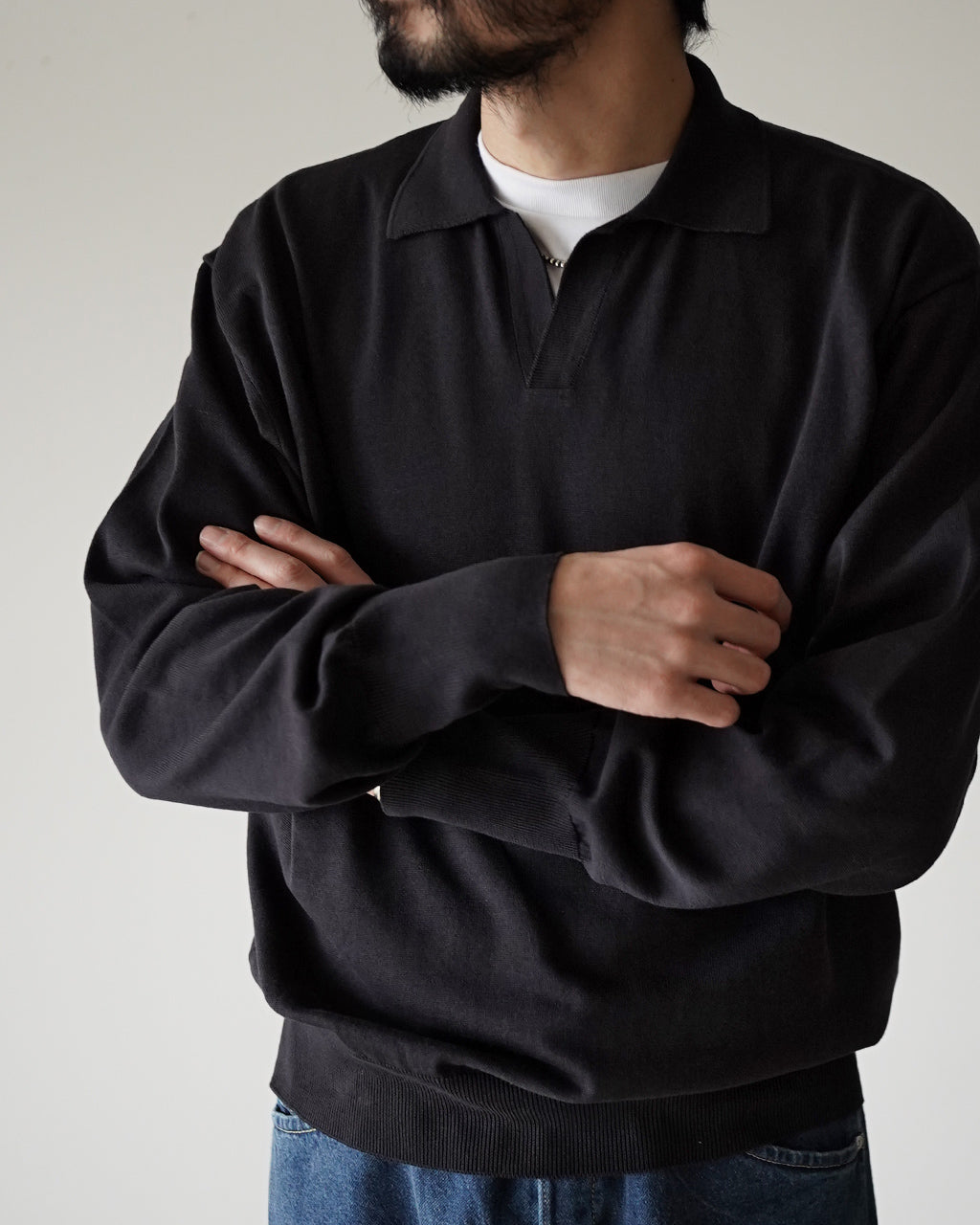 Cotton Knit Skipper Shirt KS26SKN06