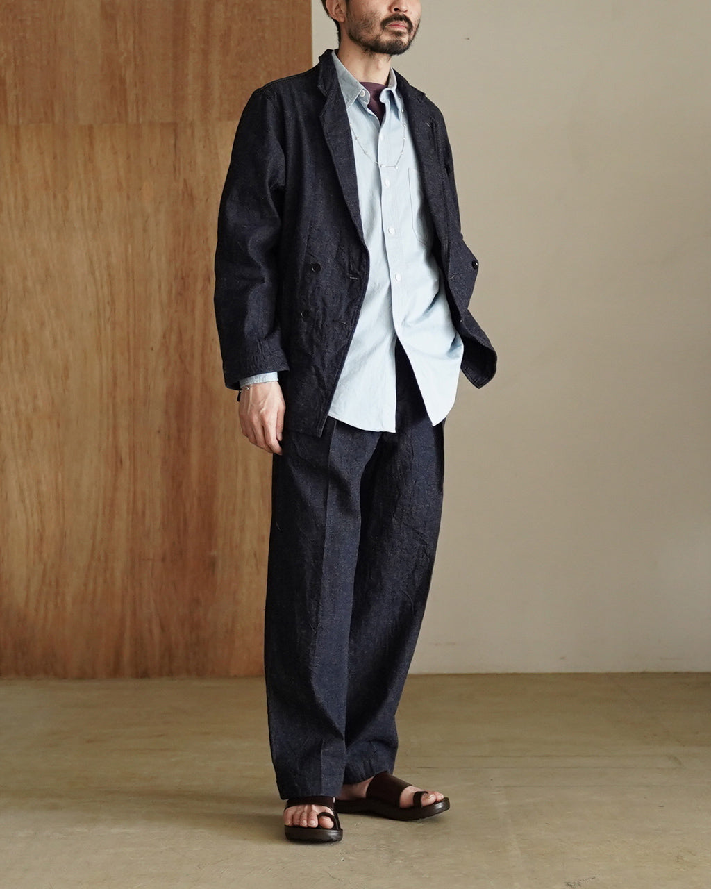 Cotton Linen Denim Riviera Trousers KS26SPT28