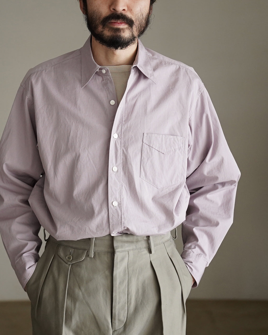 Hakeme Chambray Classic Dress Shirt KS26SSH07