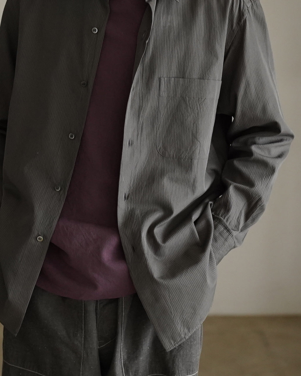 Regular Collar Shirt STRIPE KS26SSH09