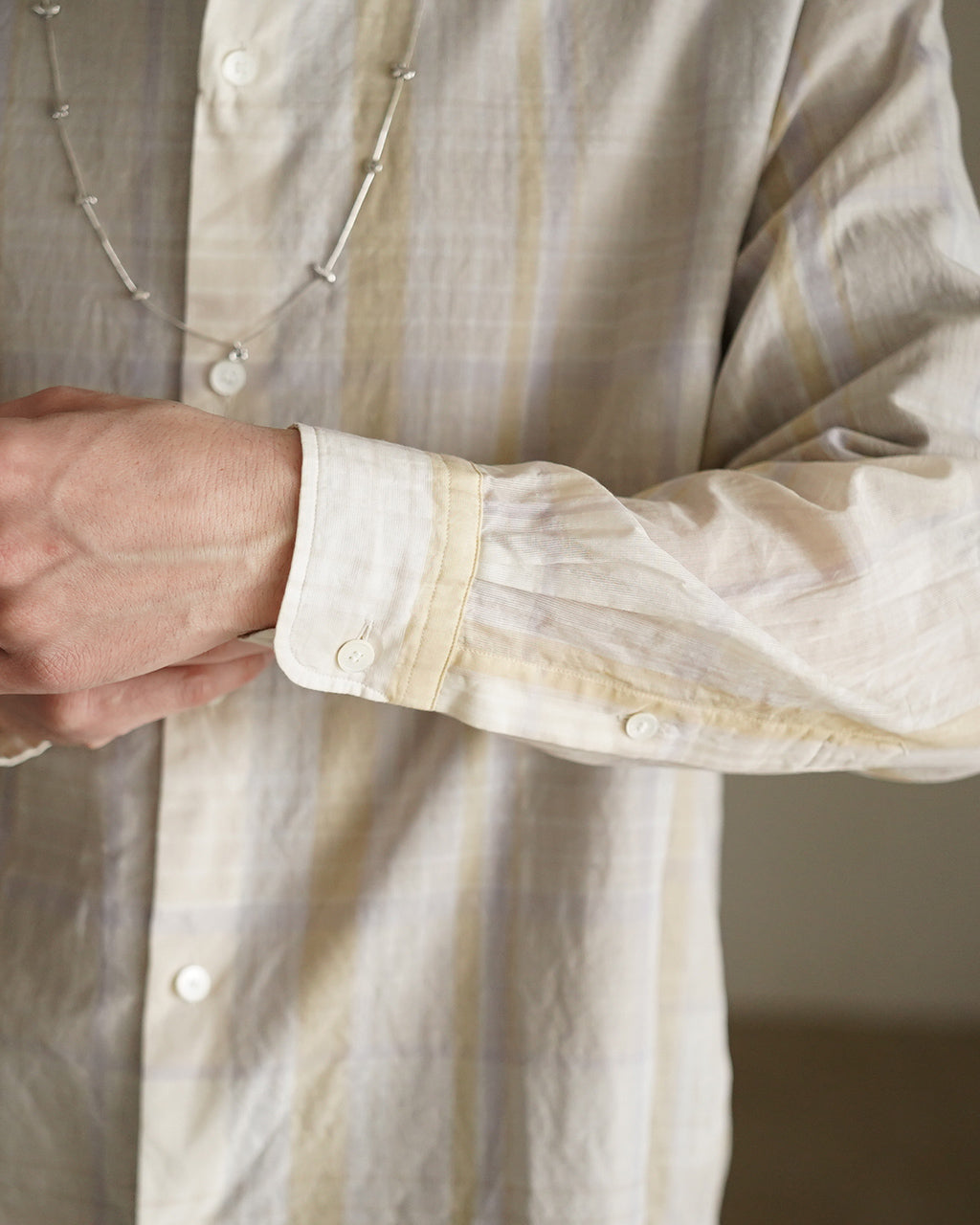 Gauze Plaid Plain Shirt KS26SSH14