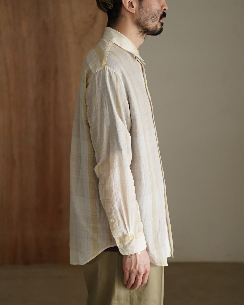 Gauze Plaid Plain Shirt KS26SSH14