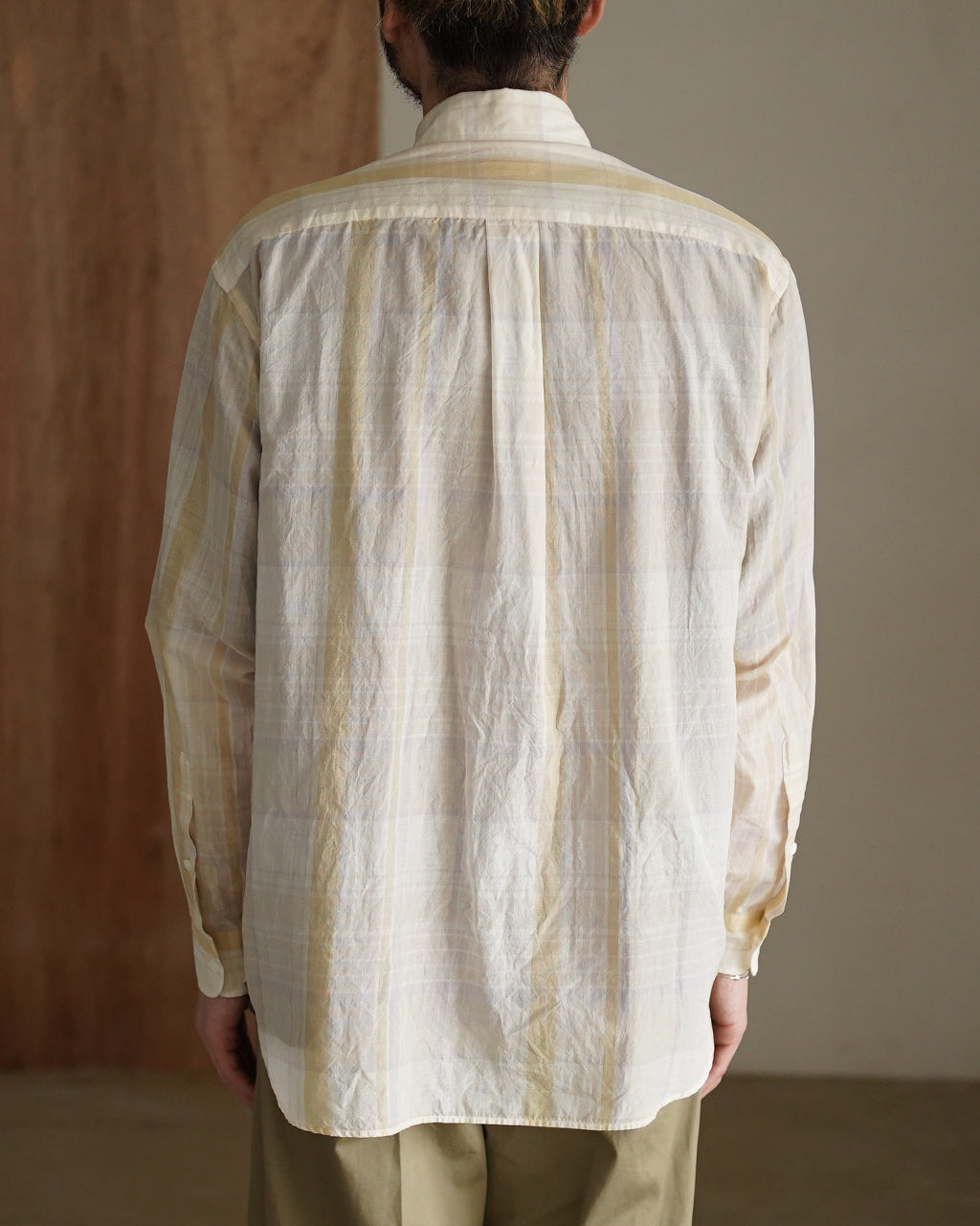 Gauze Plaid Plain Shirt KS26SSH14