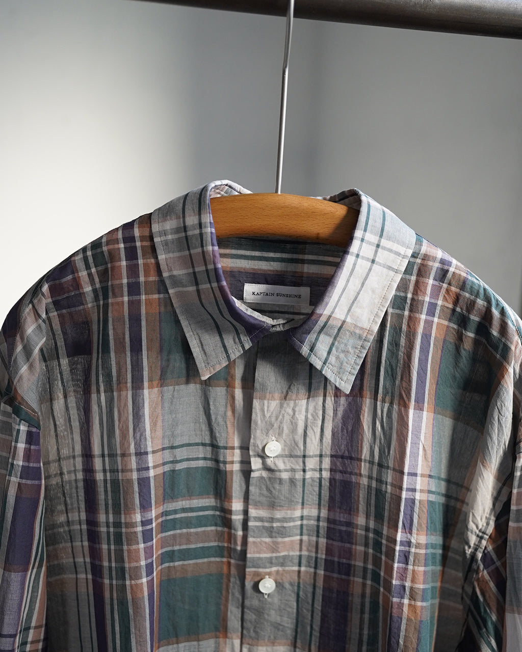 Gauze Plaid Plain Shirt KS26SSH14