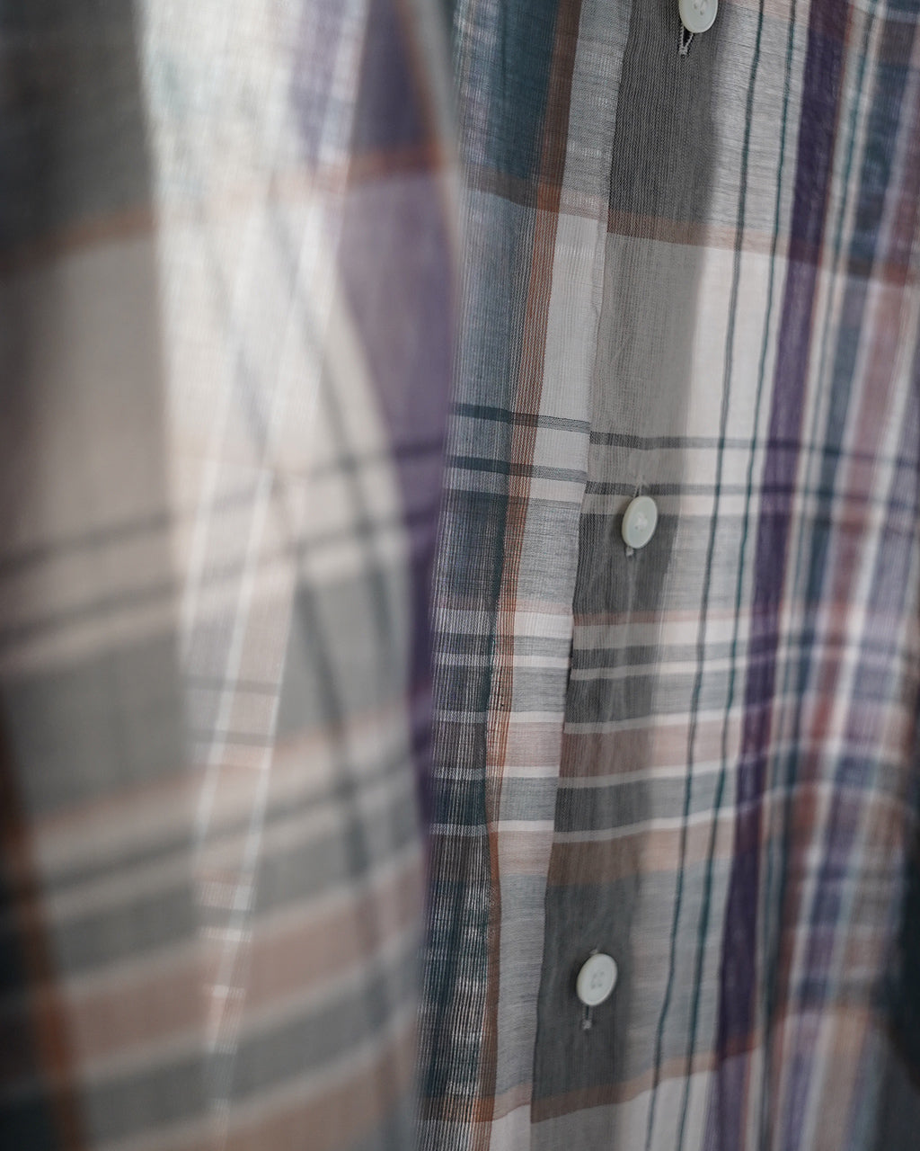 Gauze Plaid Plain Shirt KS26SSH14