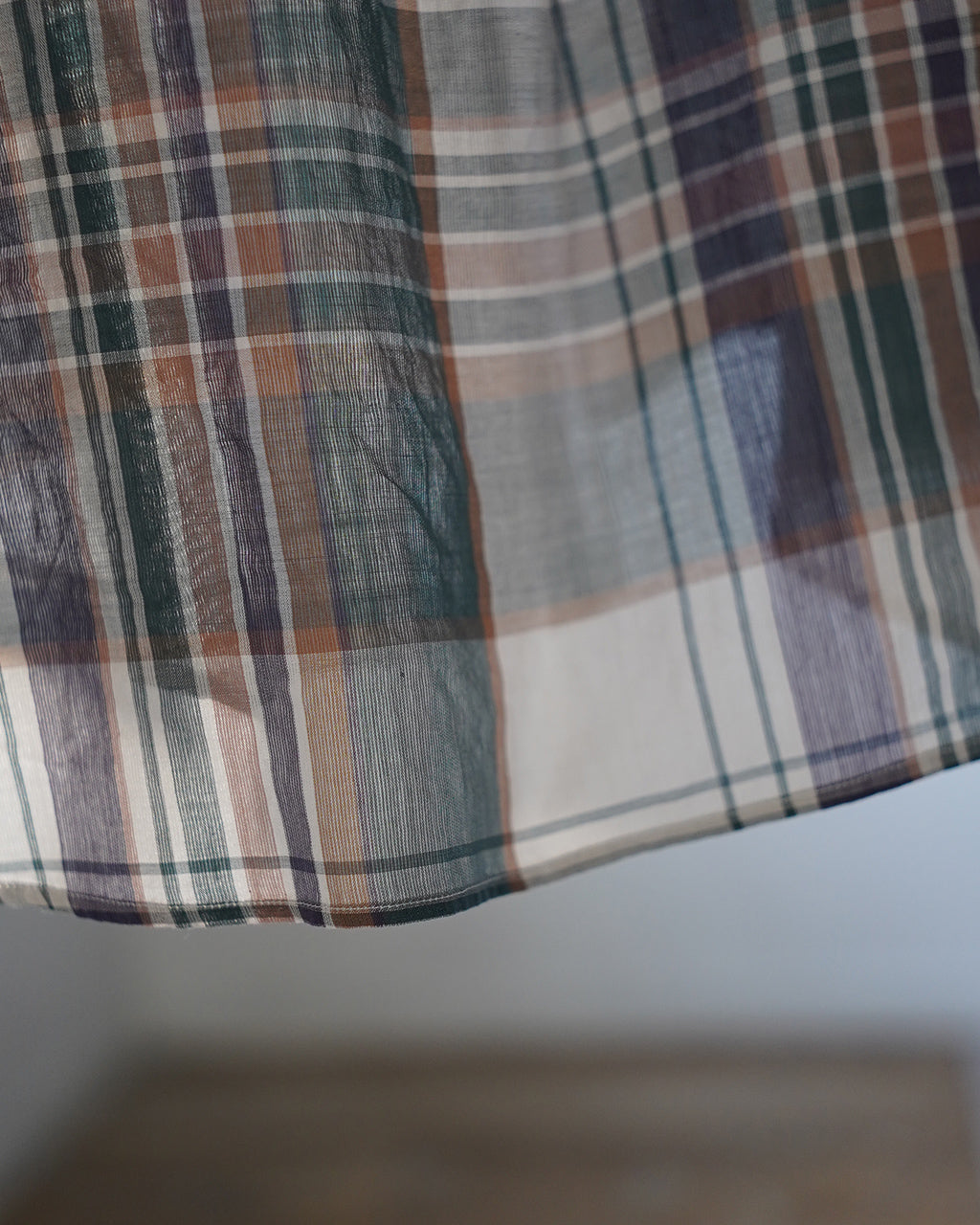 Gauze Plaid Plain Shirt KS26SSH14