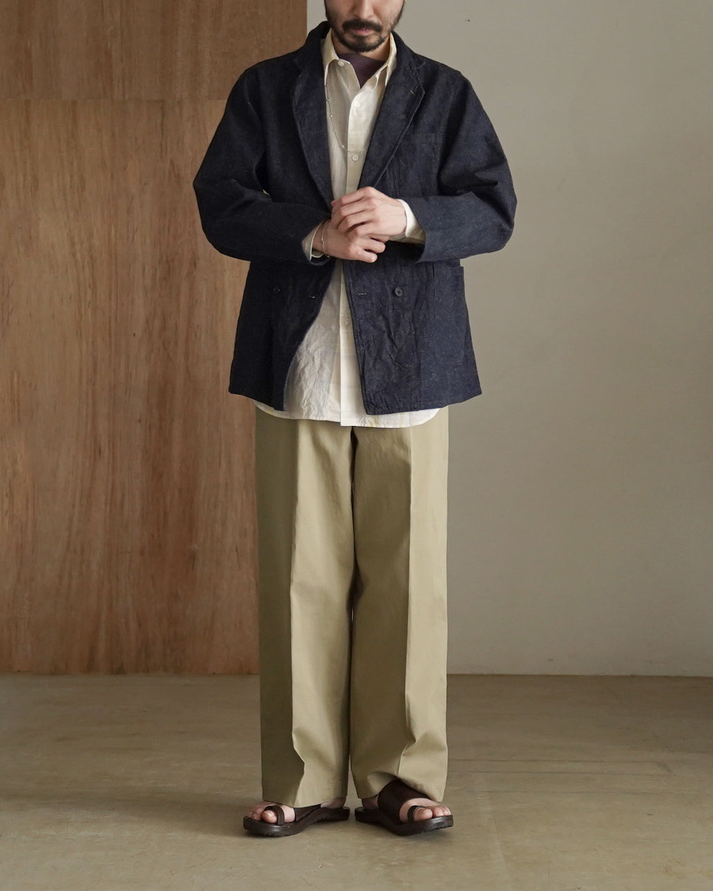 Gauze Plaid Plain Shirt KS26SSH14