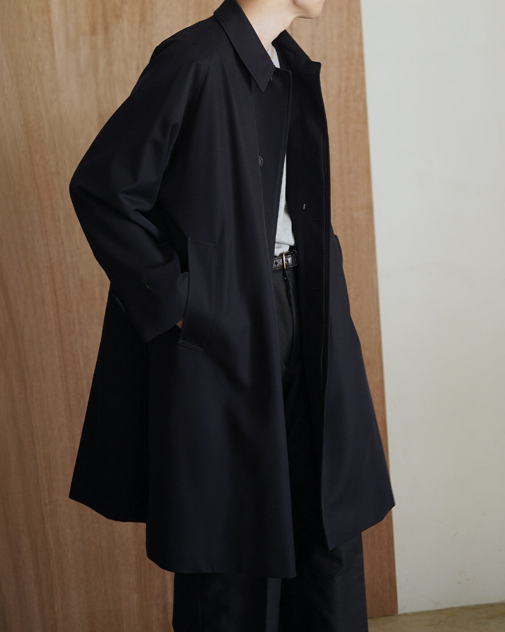 gadidanoniem SUNE / BLACK ハーフコート PARKING別注】 カシミヤフラノ / カシミヤハーフコート
