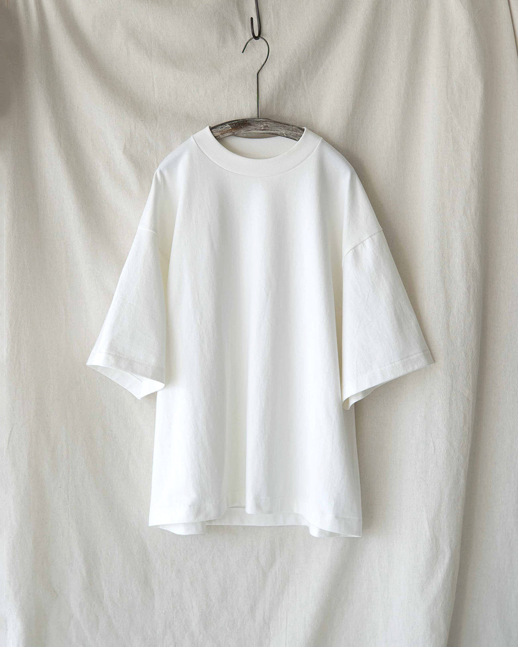 ★DRAW FIT★ パフ スリーブ スピマ コットン 半袖 Tシャツ Graphpaper｜コットン ショートスリーブ オーバーサイズ Tシャツ