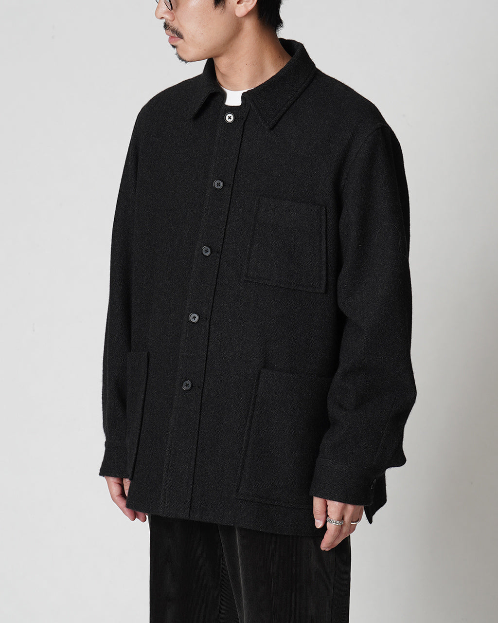 KAPTAIN SUNSHINE キャプテンサンシャイン ベビー カシミヤ シャツ ジャケット Baby Cashmere Shirt Jacket カバーオール アウター KS24FJK09【送料無料】