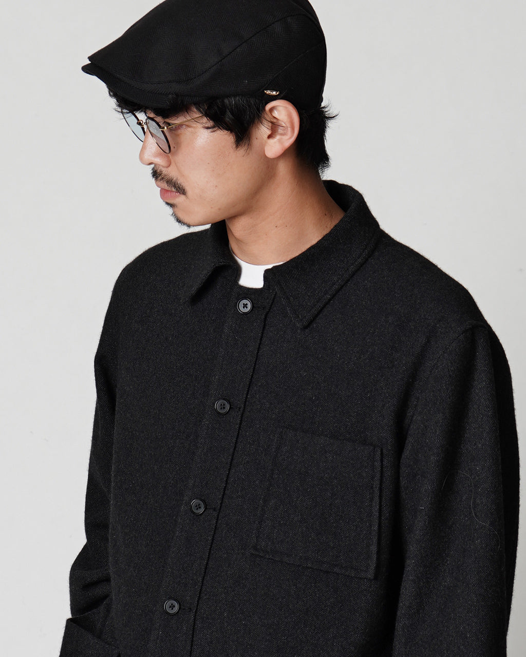 KAPTAIN SUNSHINE キャプテンサンシャイン ベビー カシミヤ シャツ ジャケット Baby Cashmere Shirt Jacket カバーオール アウター KS24FJK09【送料無料】