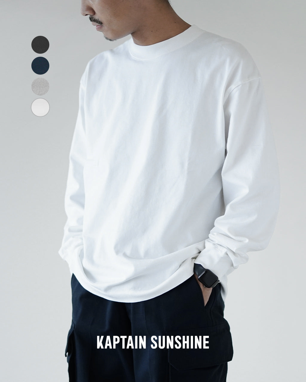 KAPTAIN SUNSHINE キャプテンサンシャイン ロングスリーブ Tシャツ Suvin Supima Tube L/S Tee Heavy カットソー クルーネック ロンT KSBSCS01【クーポン対象外】【送料無料】