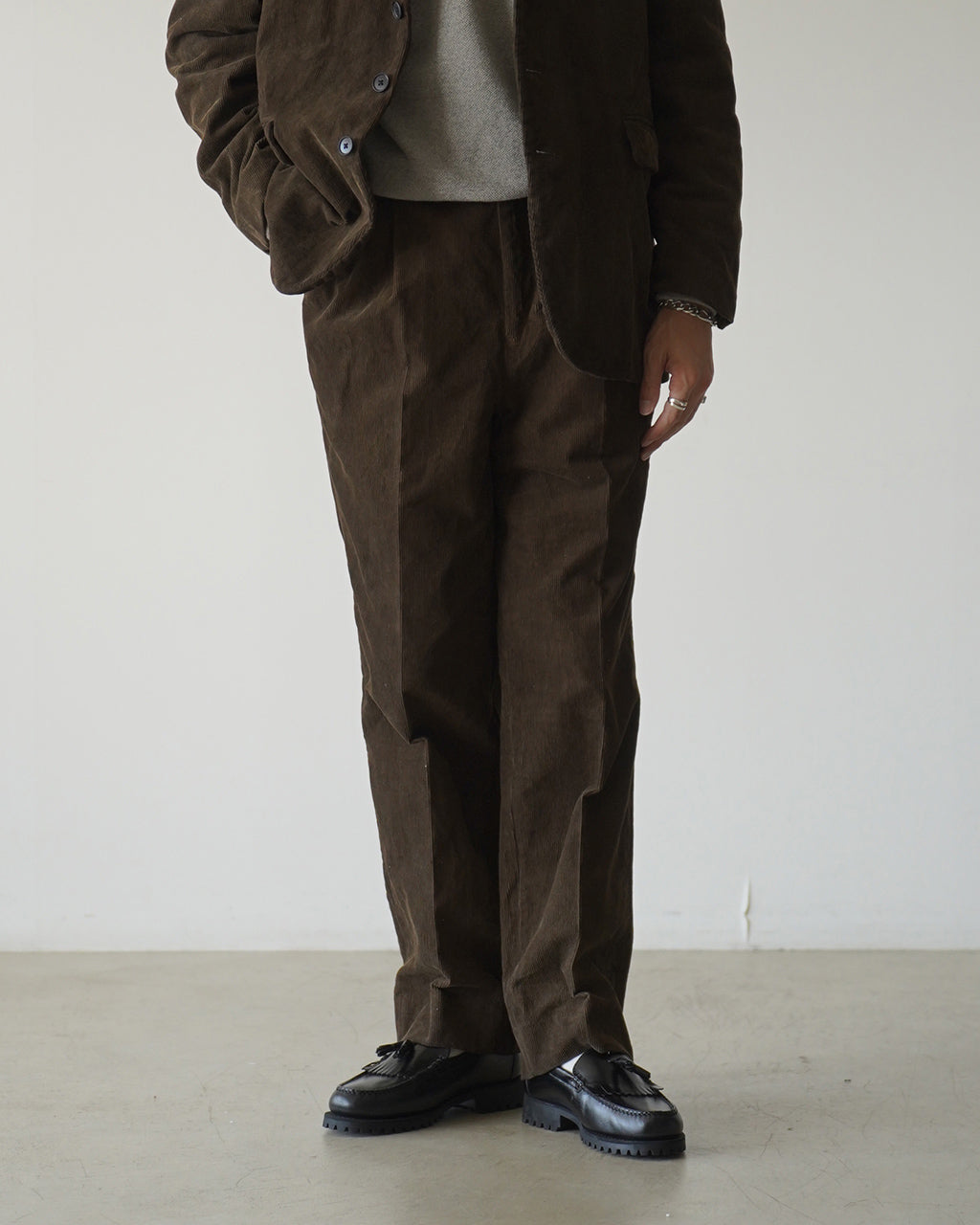 Corduroy Mud-dyed Shoecut Slacks KS26FPT21