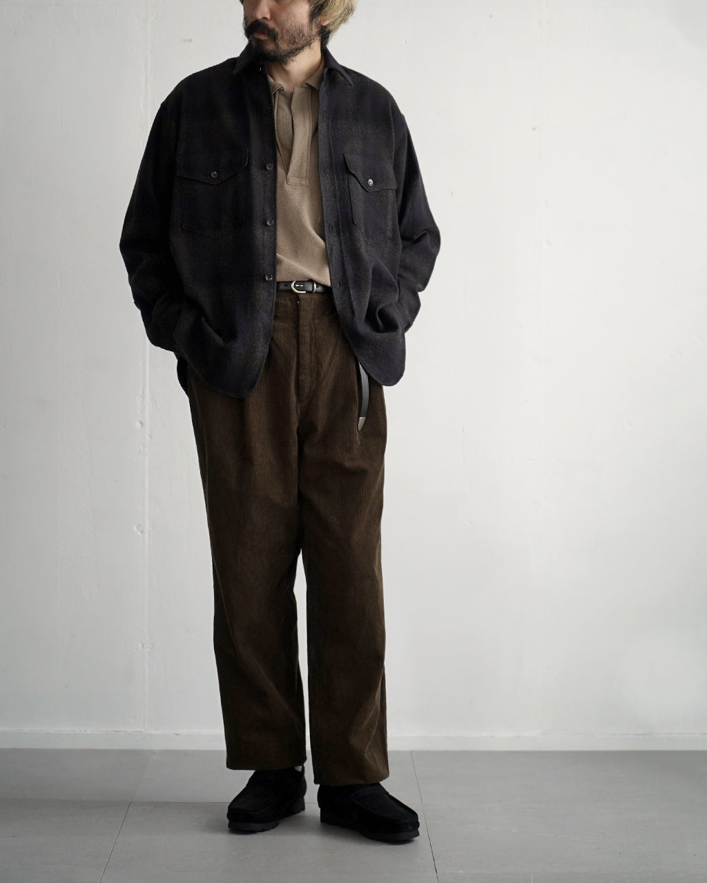 Corduroy Mud-dyed Shoecut Slacks KS26FPT21