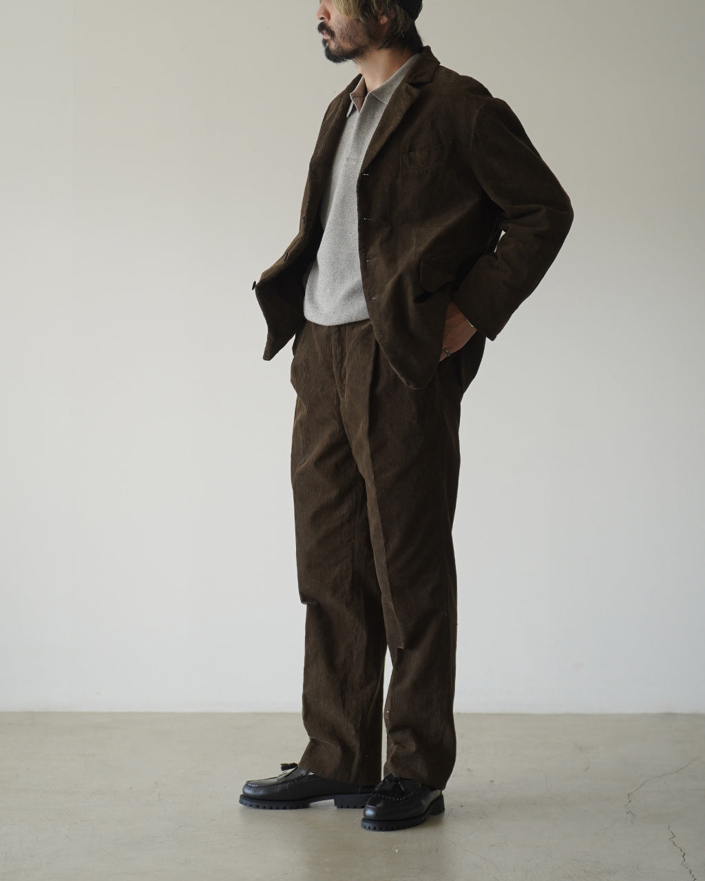 Corduroy Mud-dyed Shoecut Slacks KS26FPT21