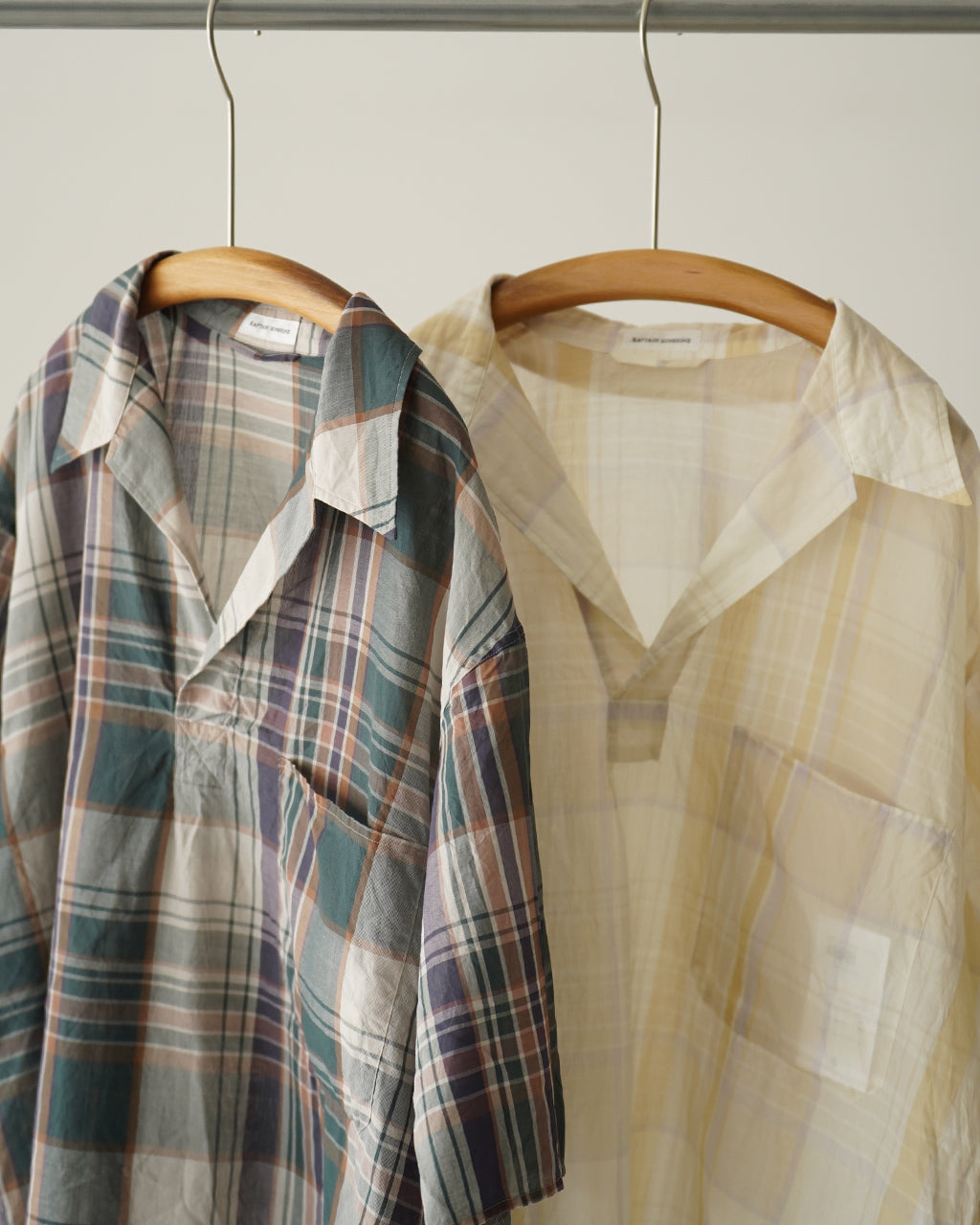 Gauze Plaid Pullover SS Shirt KS26SSH16