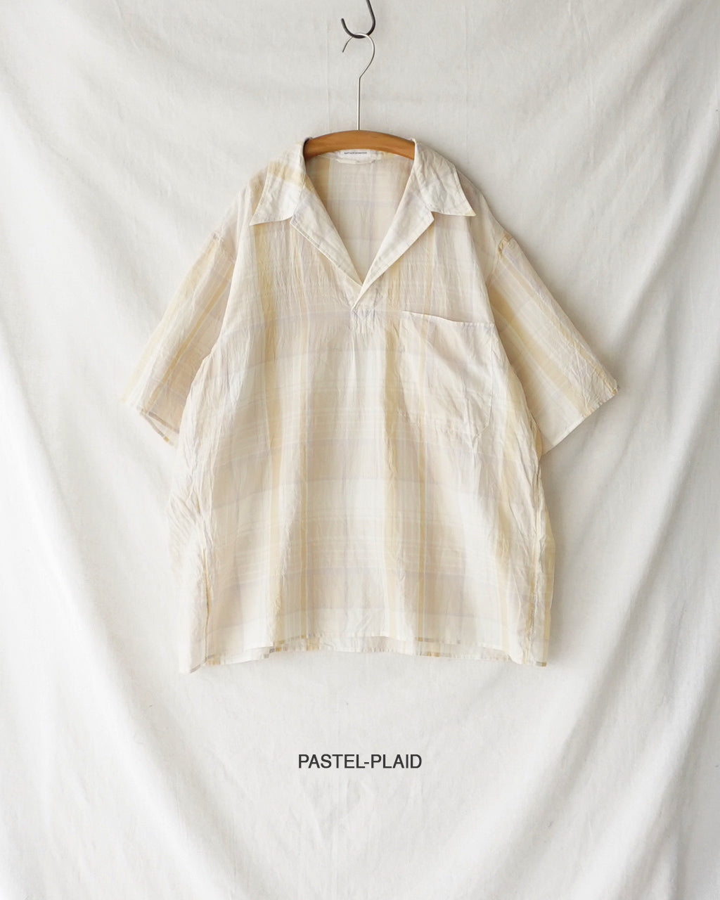 Gauze Plaid Pullover SS Shirt KS26SSH16