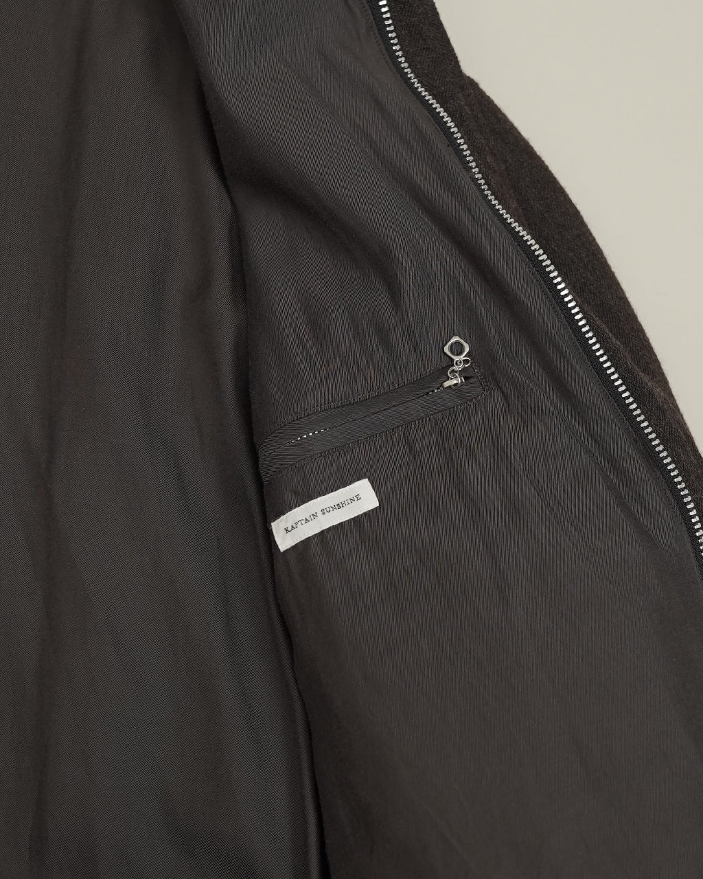 KAPTAIN SUNSHINE Wool Herringbone Flight Jacket KS26FJK31