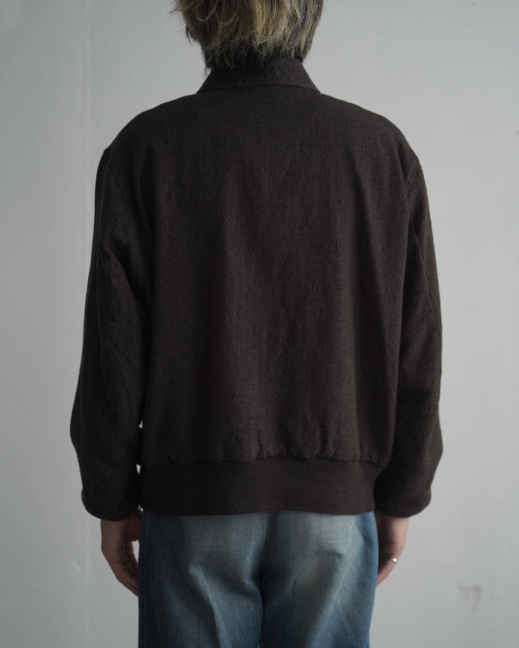 KAPTAIN SUNSHINE Wool Herringbone Flight Jacket KS26FJK31