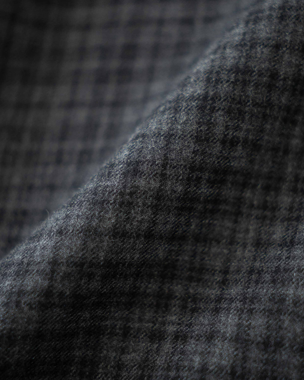 Wool Plaid Open Collar Shirt KS26FSH08