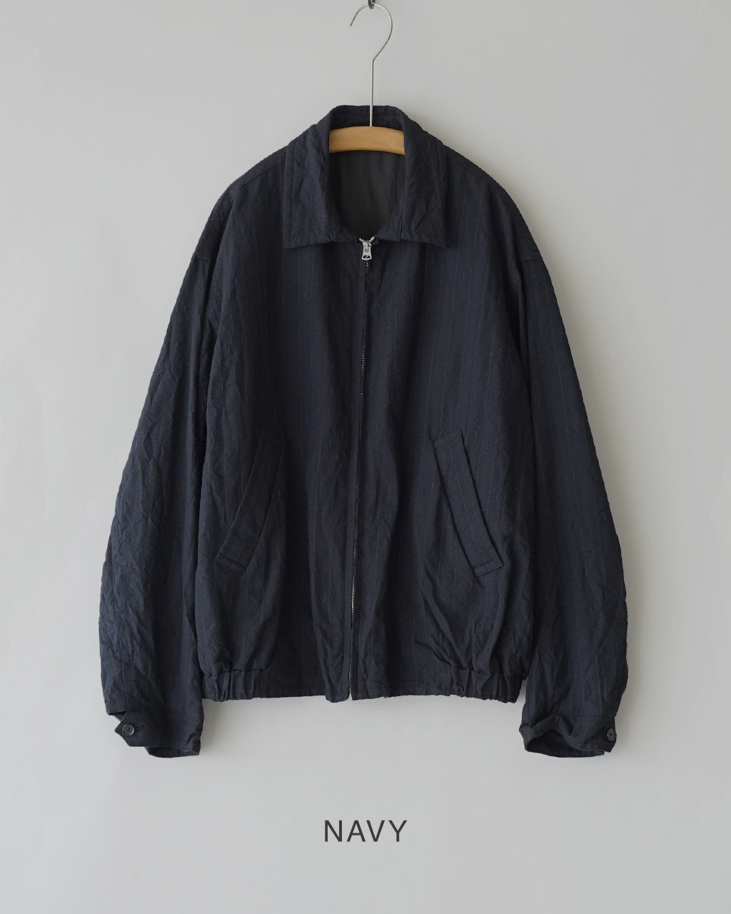 Wool Stripe Zip Blouson KS26FJK21