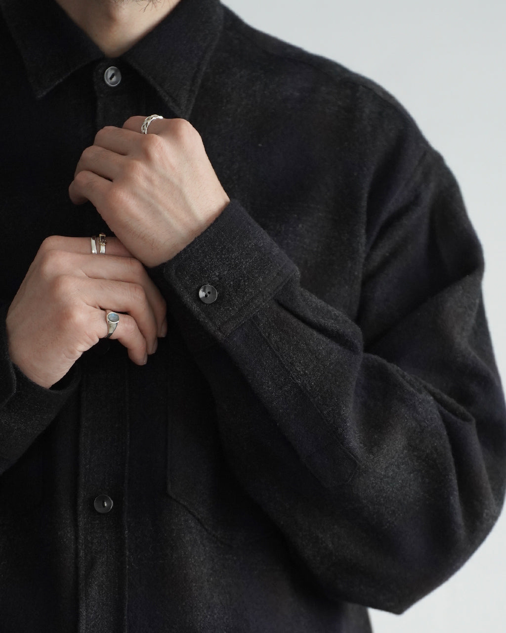 Alpaca Wool 2Pockets Shirt KS26FSH11