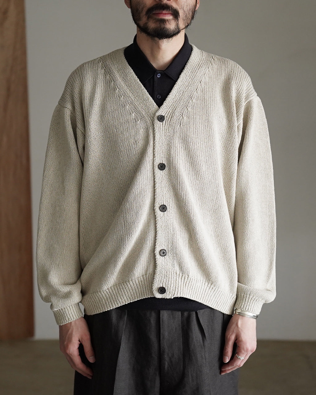 Cotton Washi Hand Frame Cardigan KS26SKN01