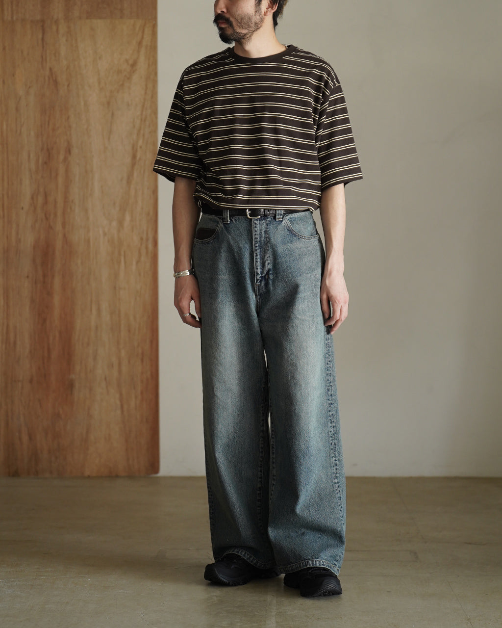 Hard Twisted Stripe Jersey Half-sleeve Tee KS26SCS08