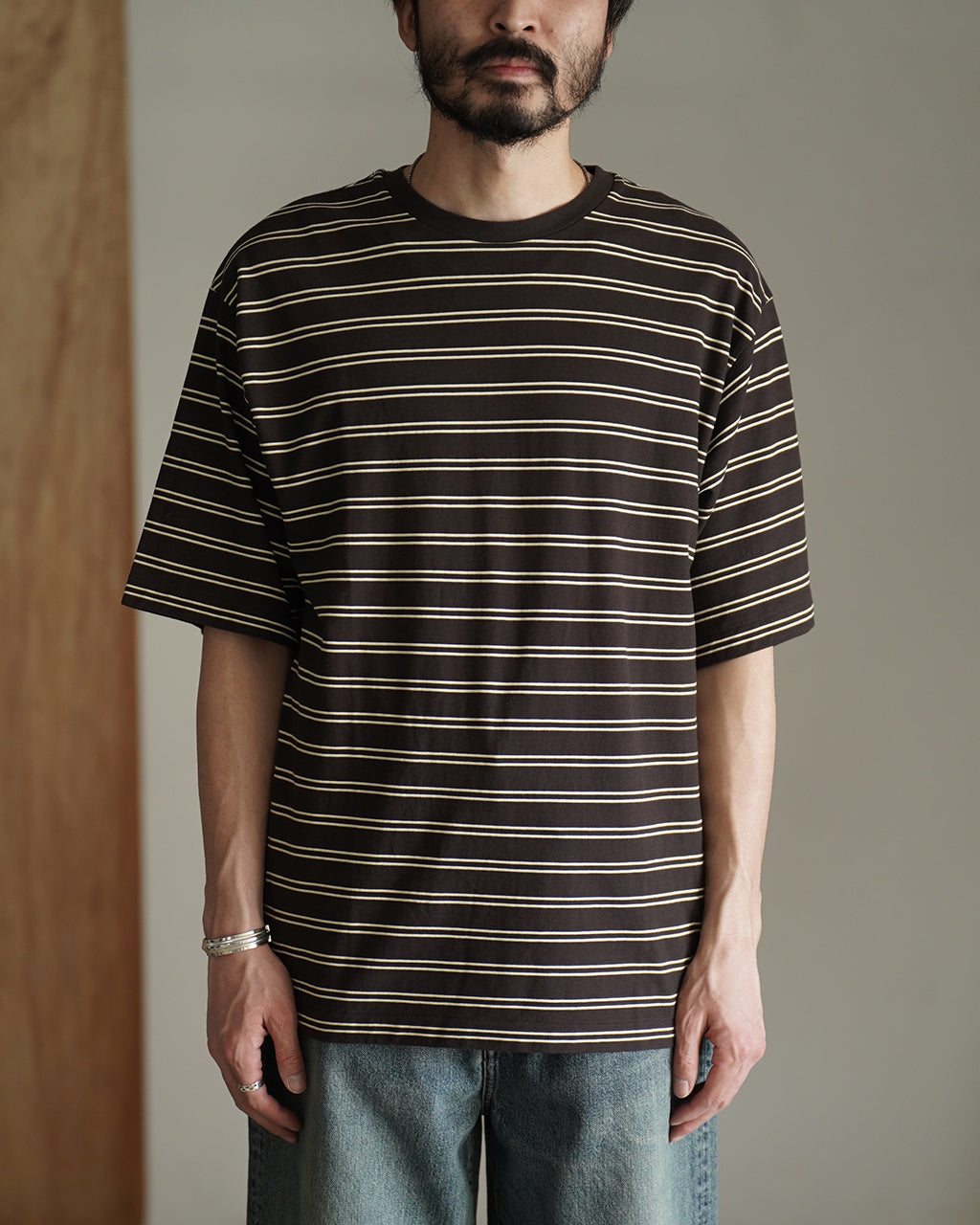 Hard Twisted Stripe Jersey Half-sleeve Tee KS26SCS08