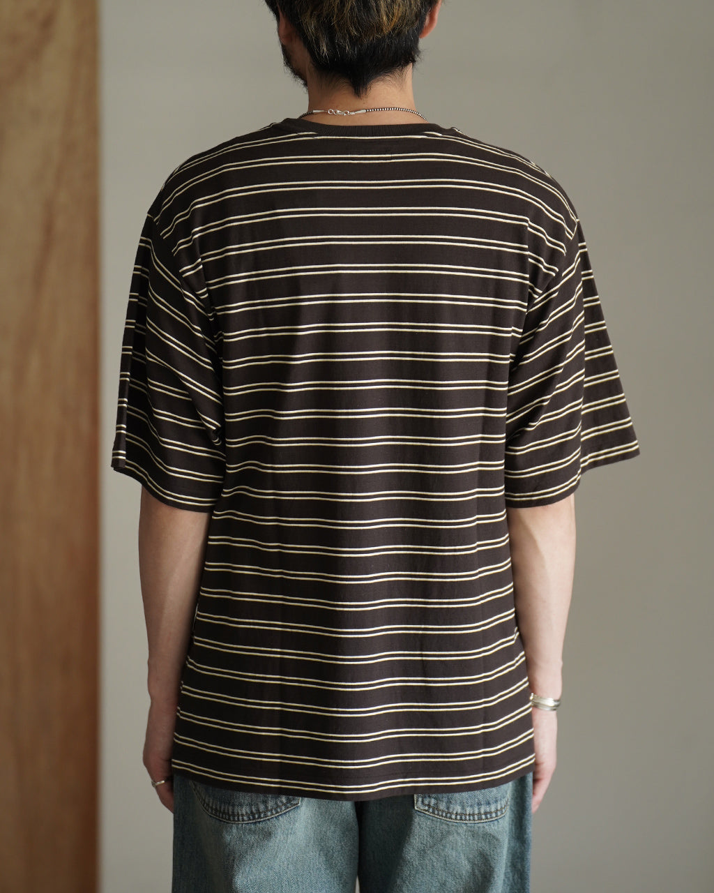 Hard Twisted Stripe Jersey Half-sleeve Tee KS26SCS08